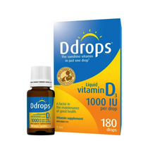 Load image into Gallery viewer, Ddrops® Liquid Vitamin D3 Vitamin Supplement, 1000 IU
