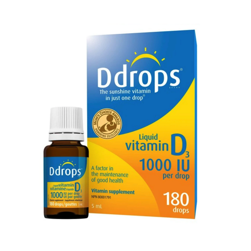 Ddrops® Liquid Vitamin D3 Vitamin Supplement, 1000 IU