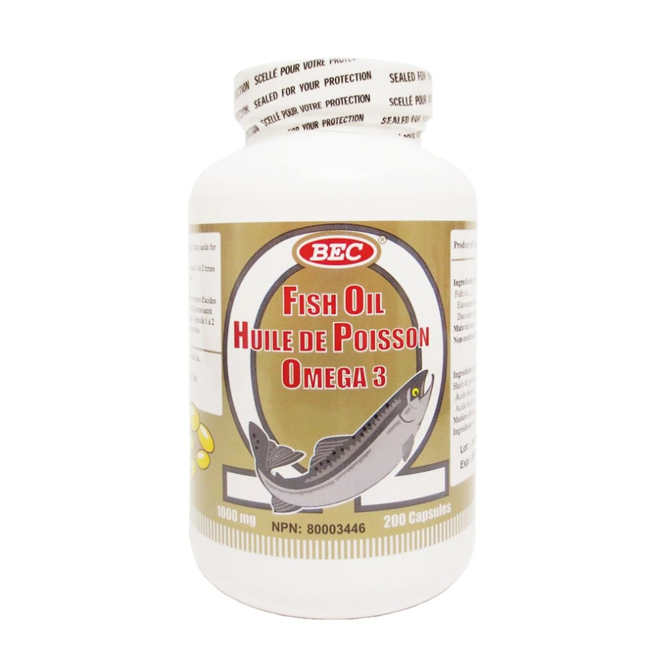 BEC Fish Oil Omega-3 1000mg-200capsules
