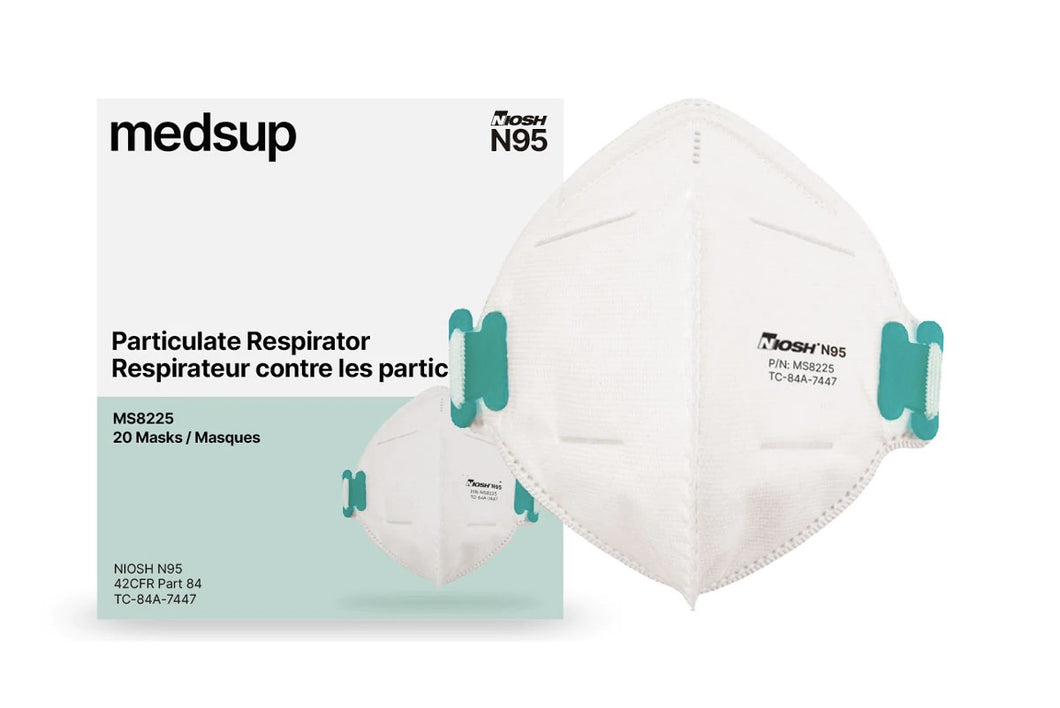 N95 Mask Particulate Respirator box of 20 (Individually Wrapped)